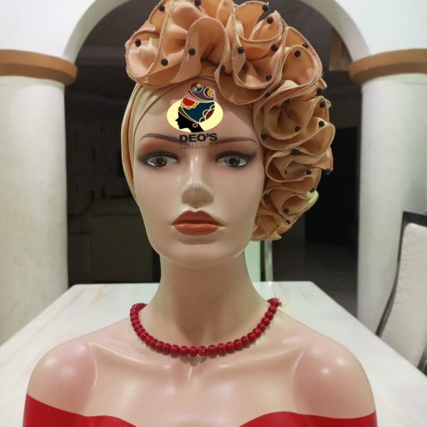 Side ruffles Turban